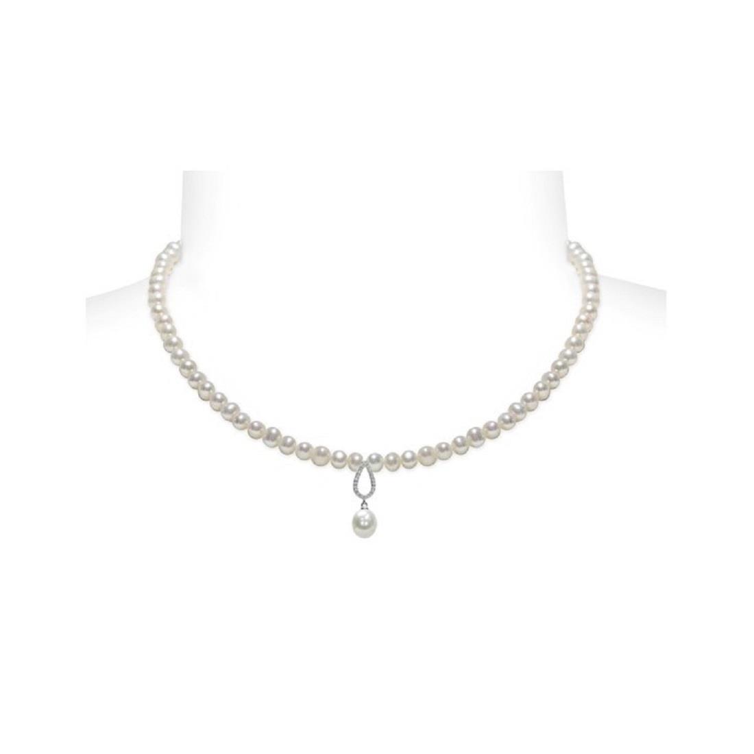 Collar de plata con perlas - MAYUMI