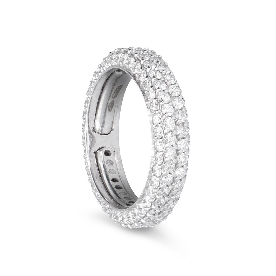 Eternity ring in gold with diamonds ct 4.72 - LUXURY ZONE