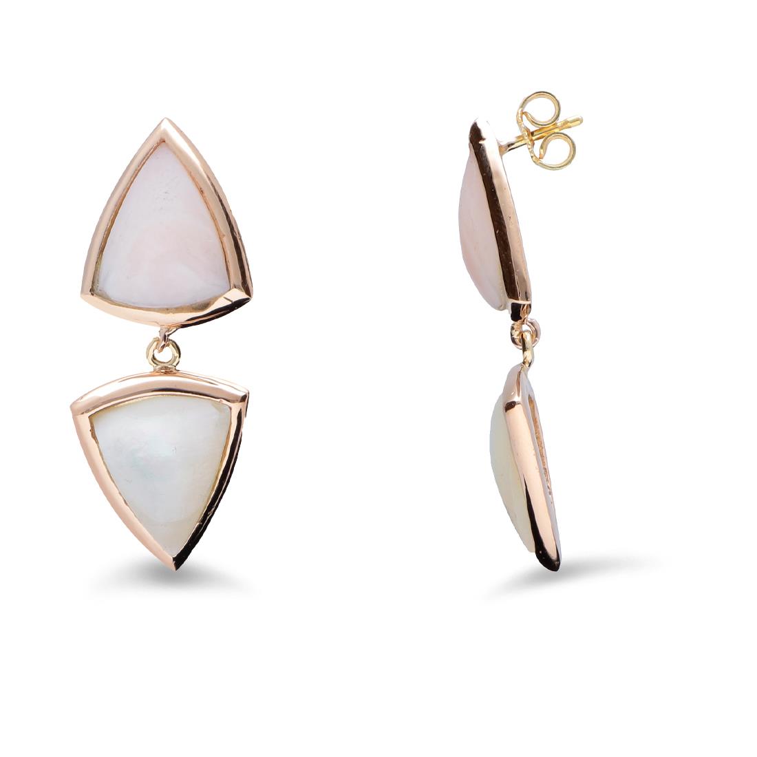 Pendientes de oro con madreperla - STANOPPI