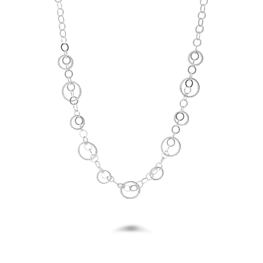 Necklace with silver circles - ORO&CO 925