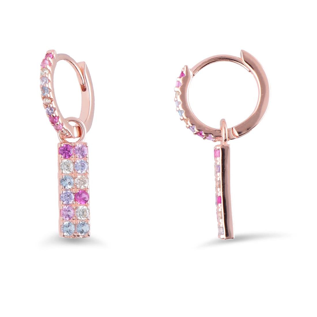 Pendientes de plata con zircones  - ORO&CO 925