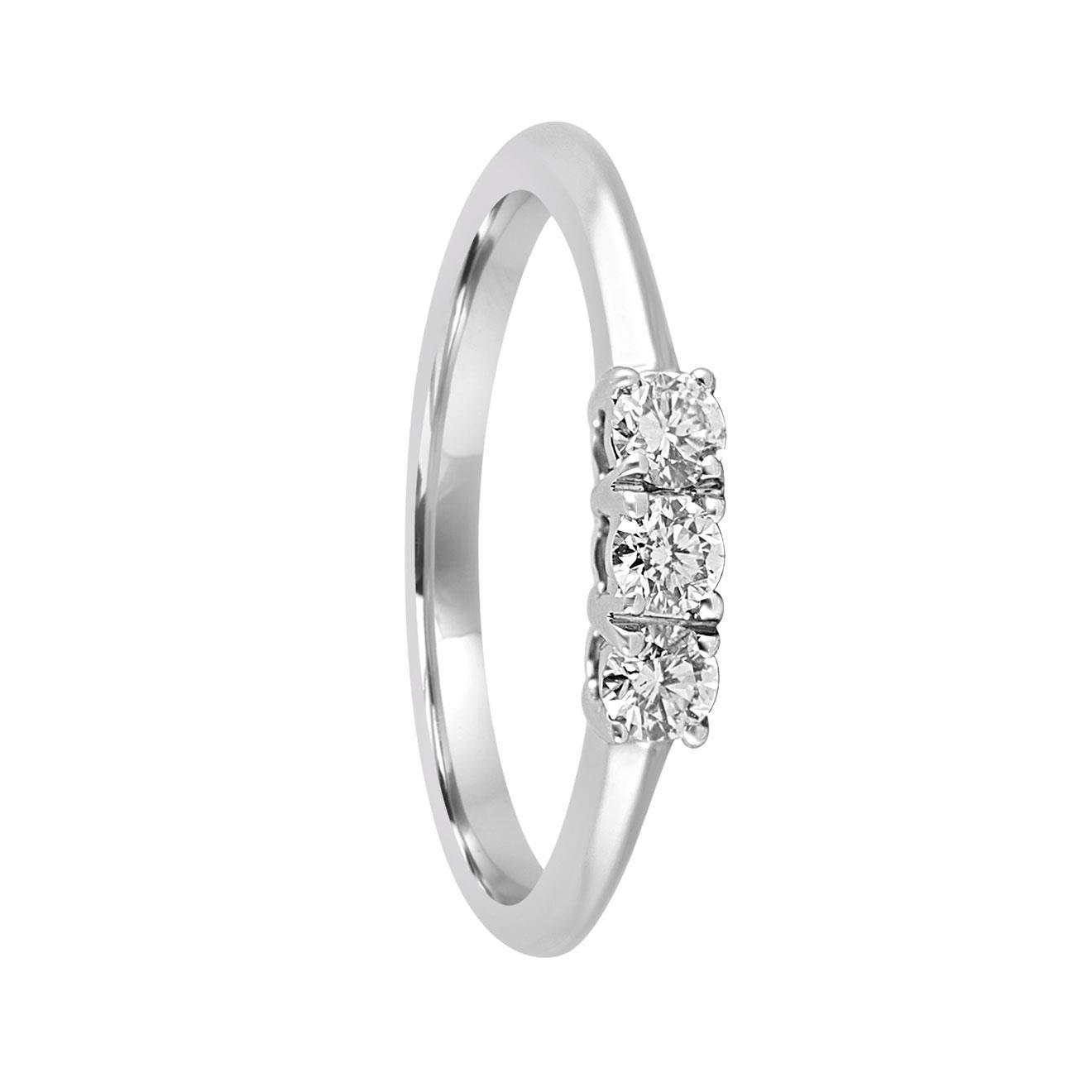 Anello trilogy in oro e diamanti ct. 0,26 - ALFIERI & ST. JOHN