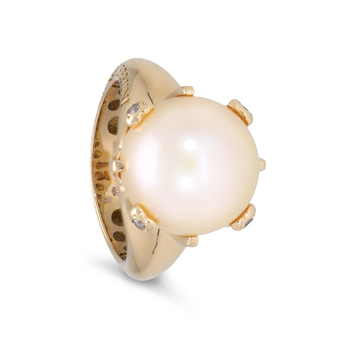 Anello collezione Corona Sissi Lunaire con perla - PASQUALE BRUNI