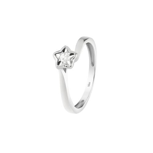 Anillo estrella con diamante - BLISS