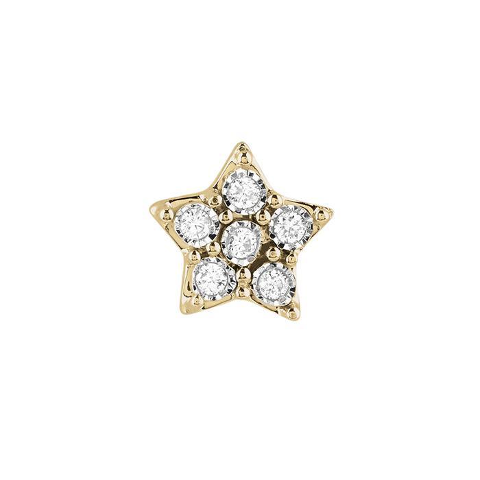 Mono star earrings with diamonds - BLISS