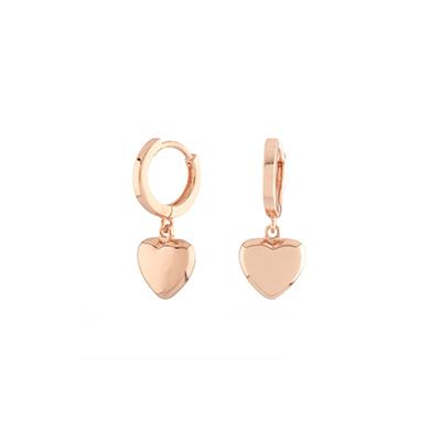 Silver hoop earrings Cuor Di Leone with pendants - CUORI MILANO