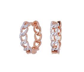 Golden Hour hoop earrings in silver and white zircons - CUORI MILANO