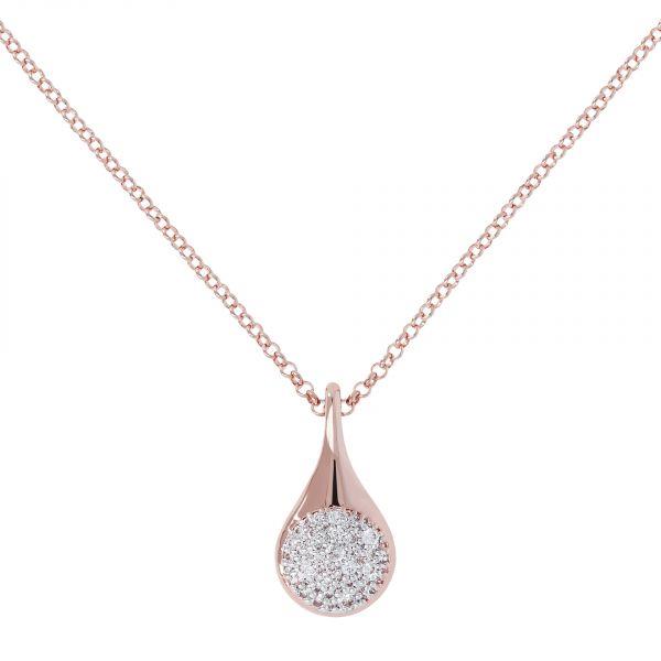 Collana con goccia in zirconi - BRONZALLURE