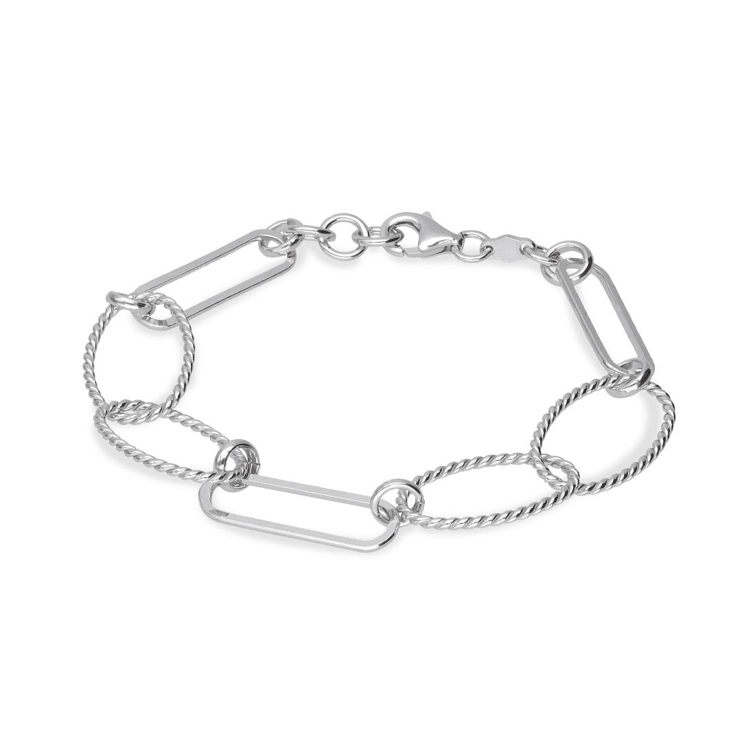 Bracciale in argento tipo catena - ORO&CO 925