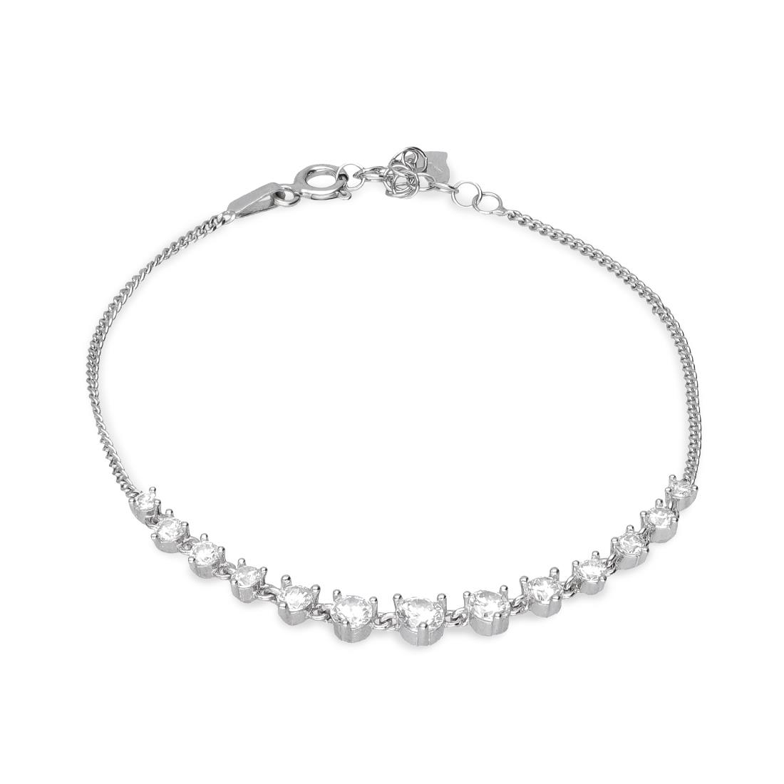 Bracciale in argento con zirconi - ORO&CO 925