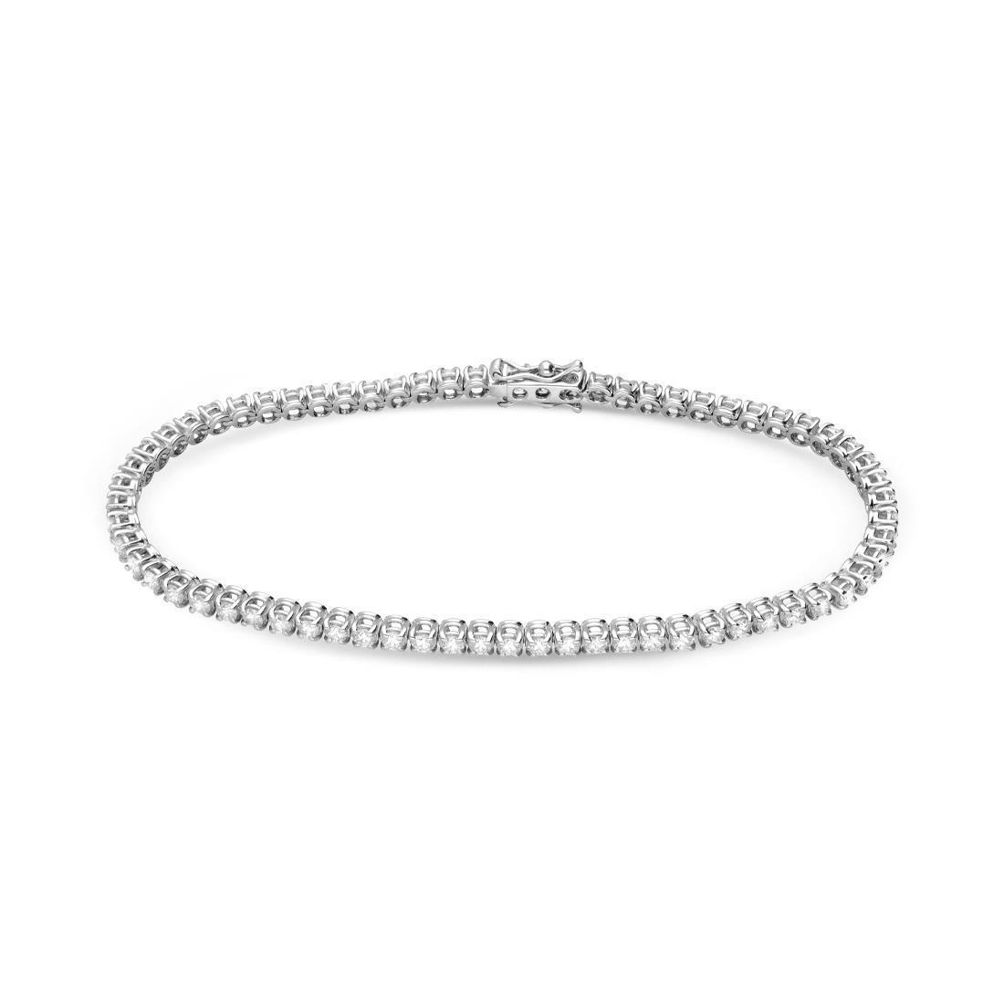 Pulsera tenis en oro blanco con diamantes ct. 1.31 - ALFIERI & ST. JOHN