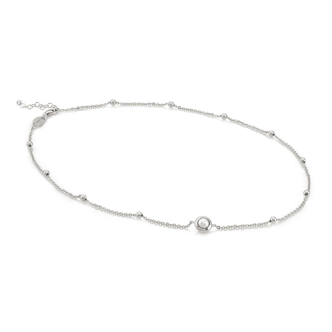 Collar de plata con perlas - NOMINATION