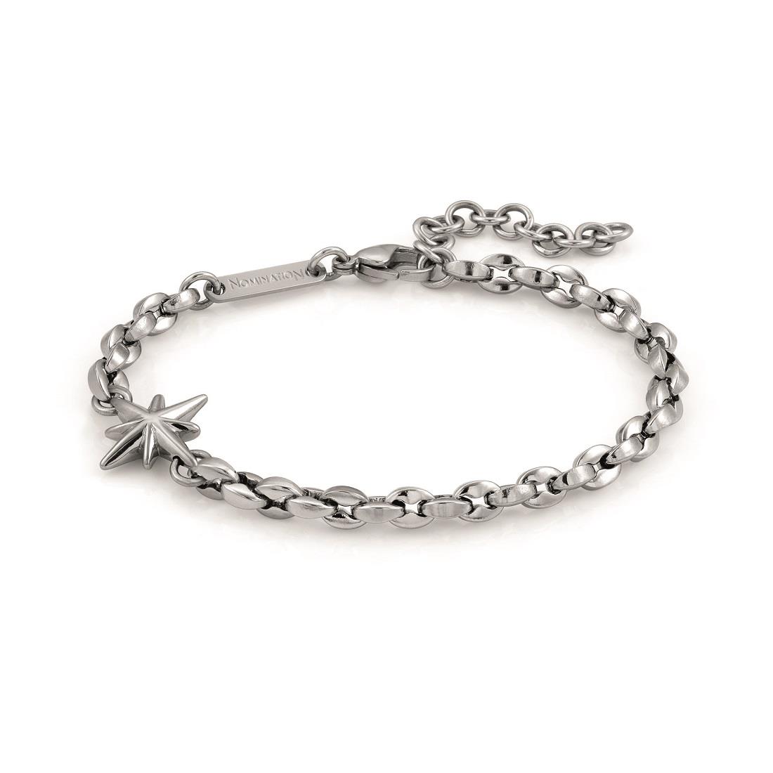 Bracelet in steel with wind rose symbol - NOMINATION