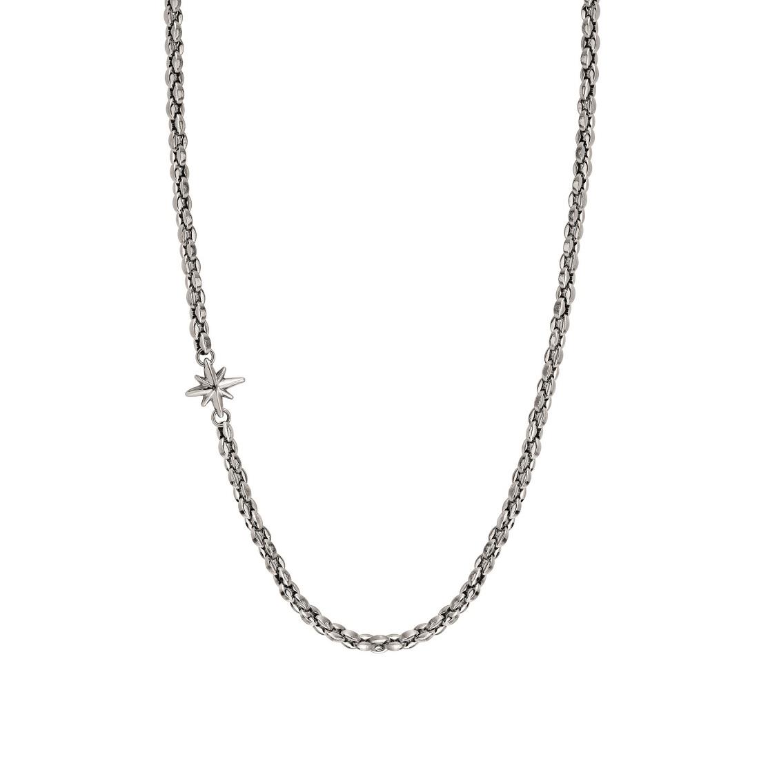 Necklace in steel with pink glass symbol - NOMINATION