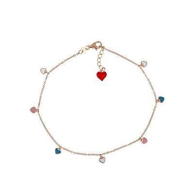 Bracciale  in argento e smalti colorati Cuorositas - CUORI MILANO