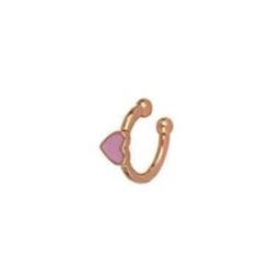 Barbie Girl single hoop earring in silver and pink enamel - CUORI MILANO
