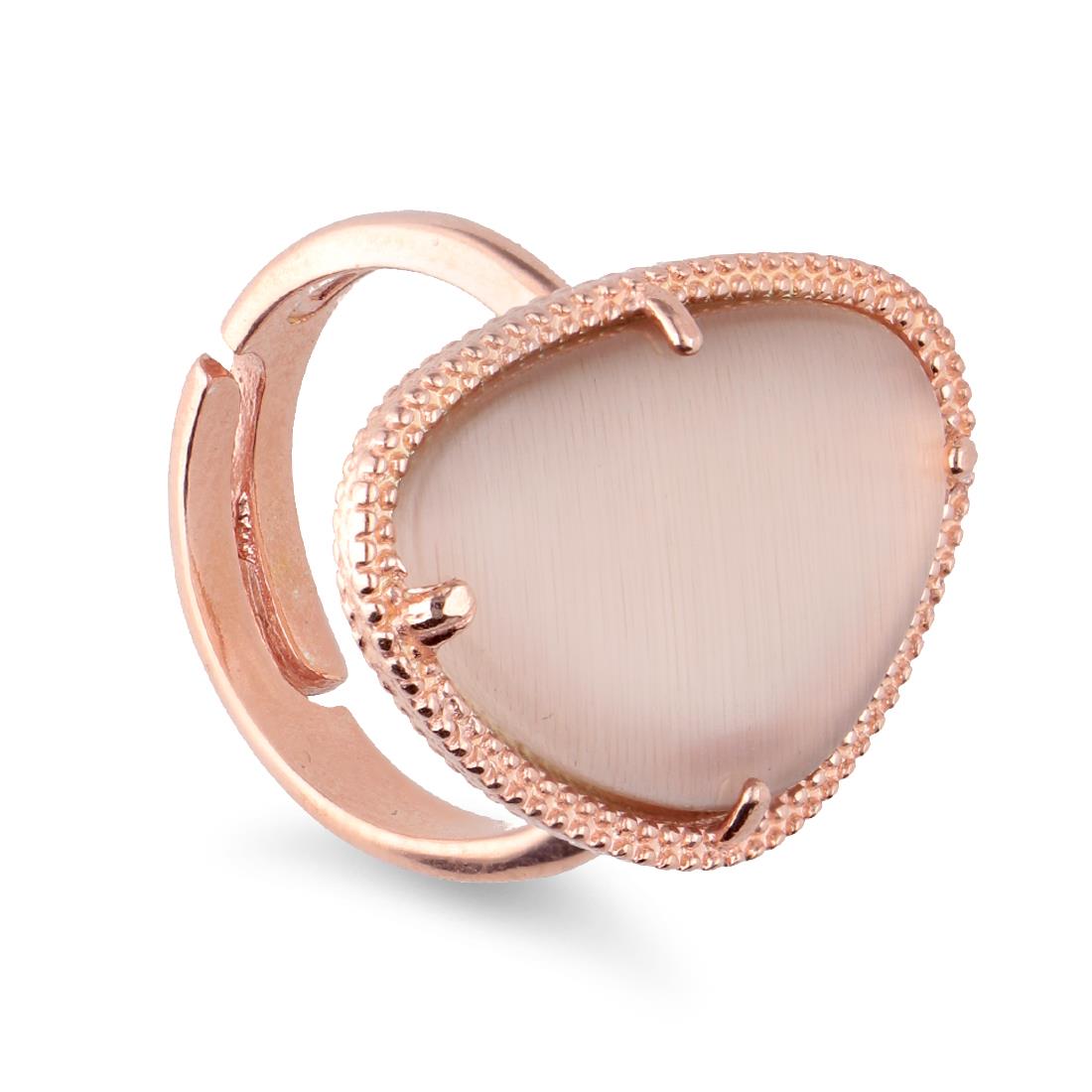 Big brown zircon ring - ORO&CO 925