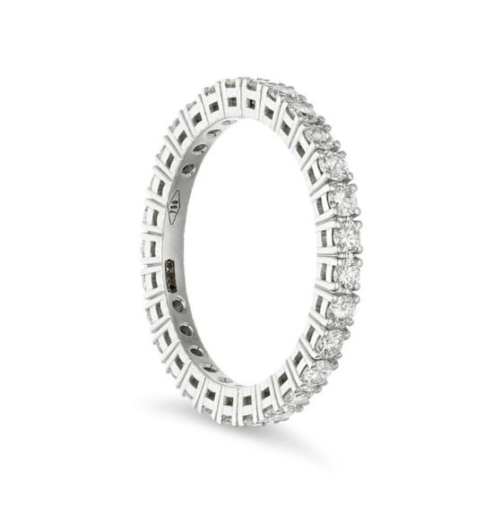 Anello eternity in oro bianco con diamanti - ALFIERI & ST. JOHN