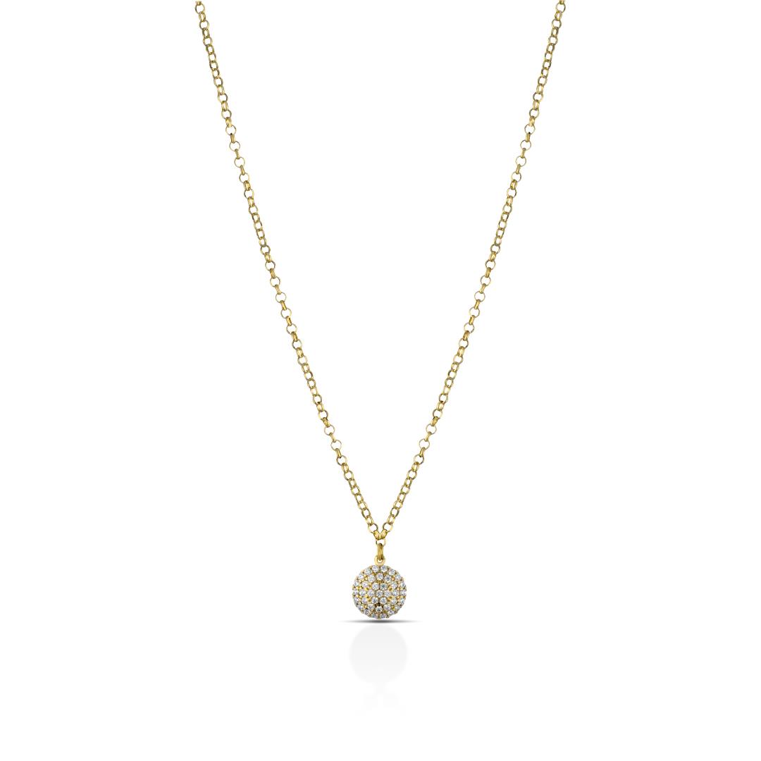 Women's necklace in golden silver with pendant - KULTO 925