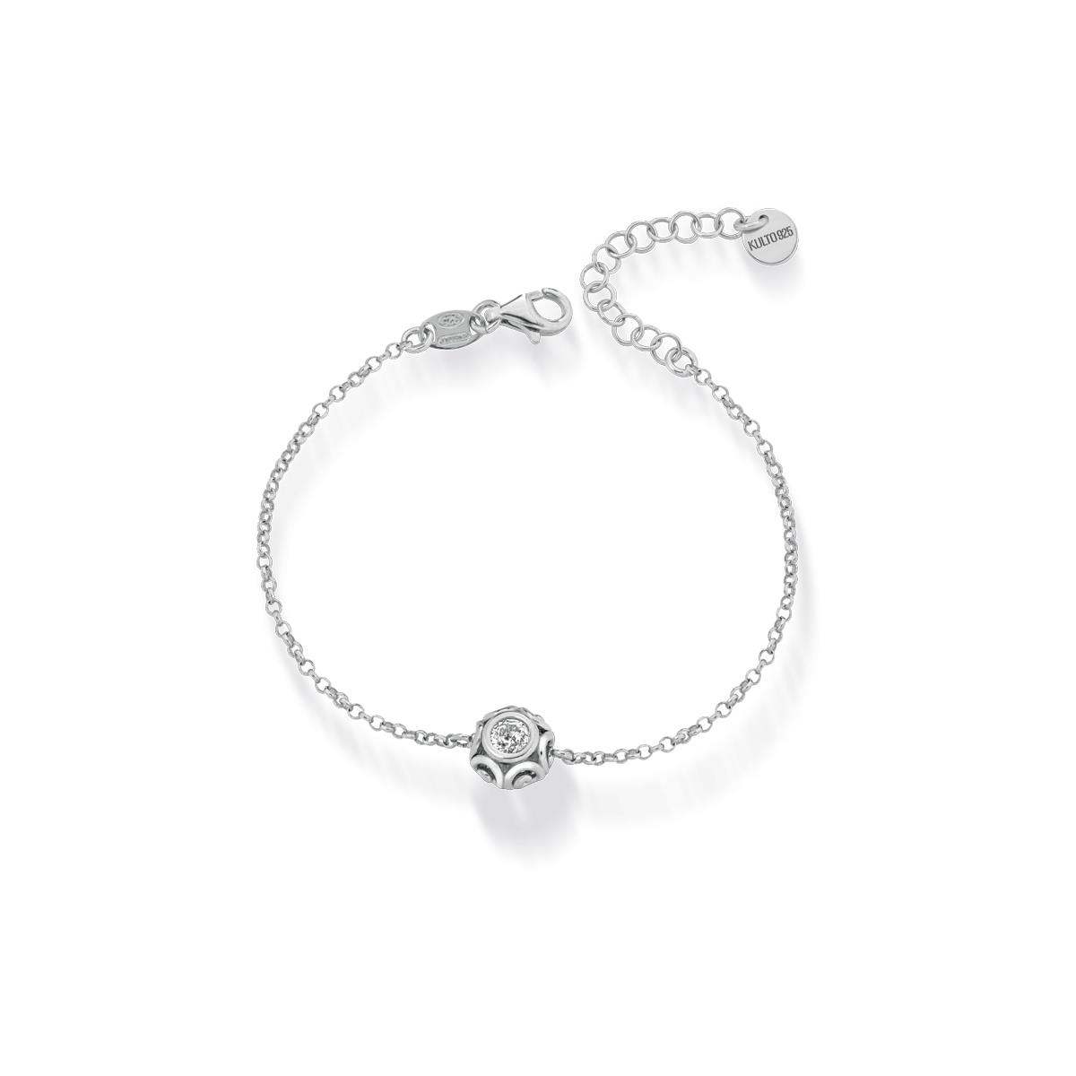 Women's silver bracelet with sphere - KULTO 925