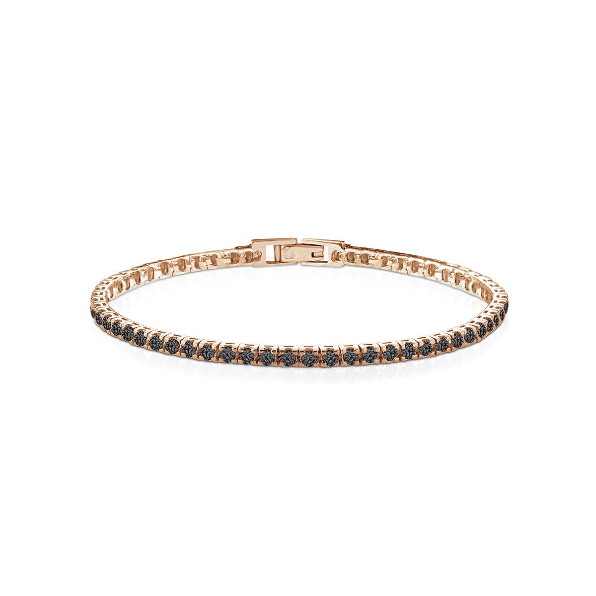 Women's tennis bracelet in rose silver - KULTO 925