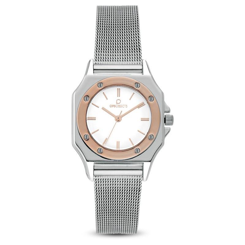 Women's silver-plated steel watch - OPS
