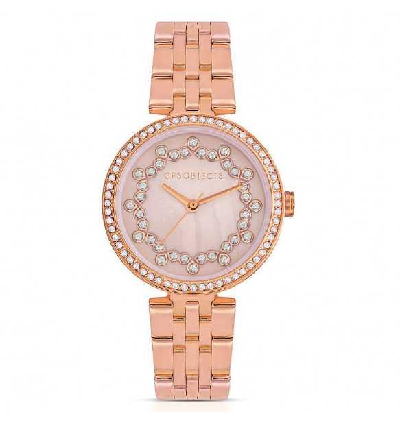 Women's watch in pink steel - OPS