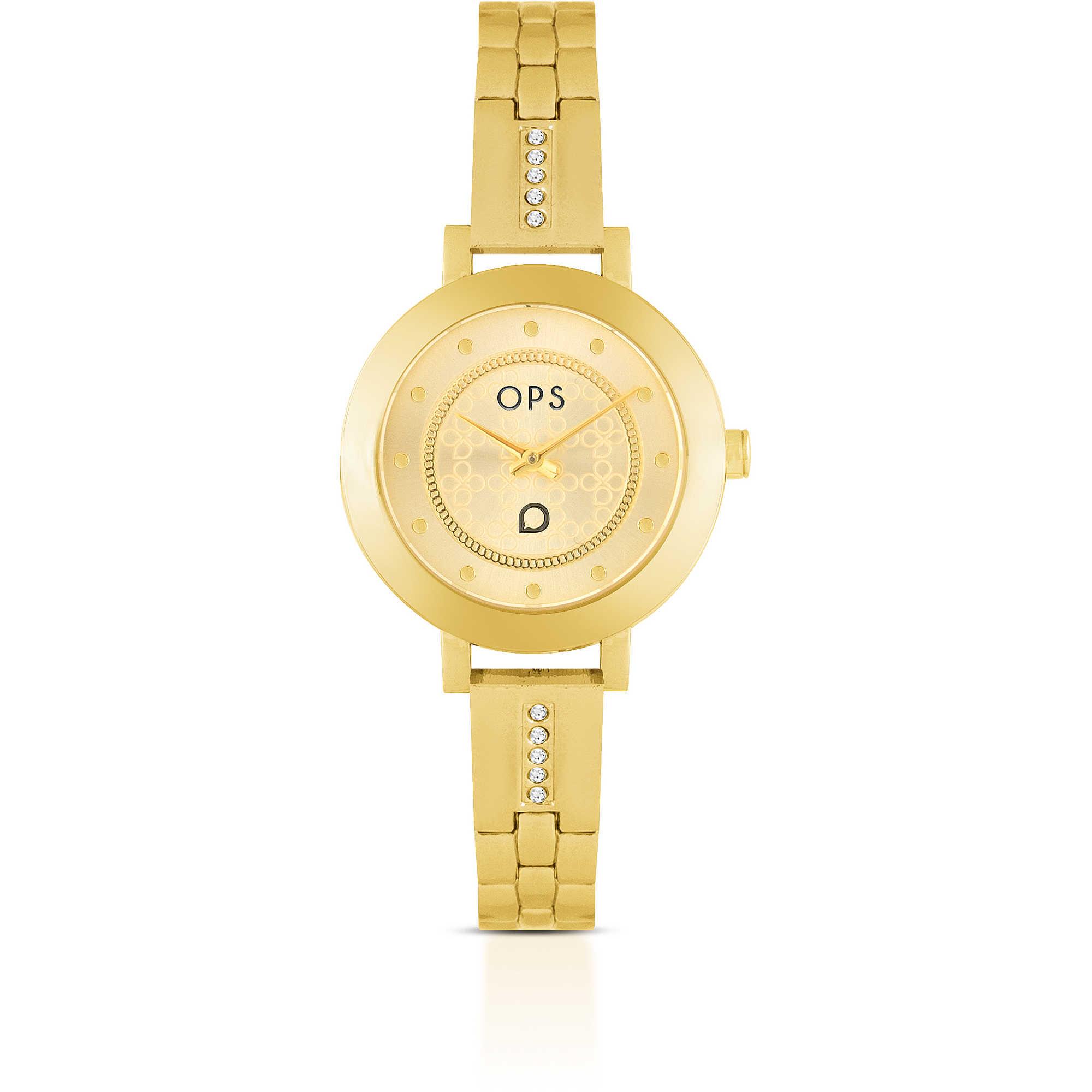 Women's watch in golden steel - OPS