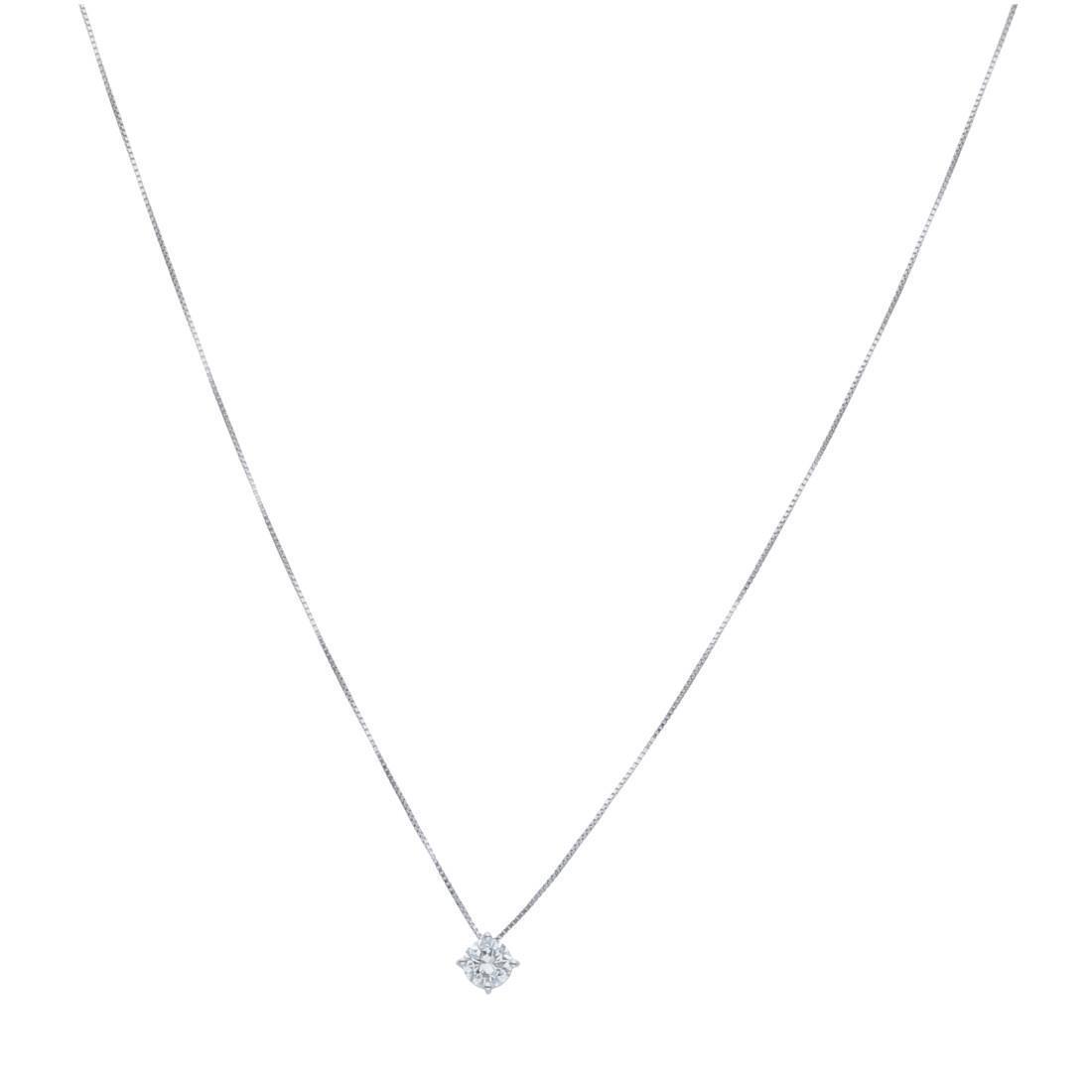 Light point necklace in gold and diamond ct. 0.15 - ALFIERI & ST. JOHN