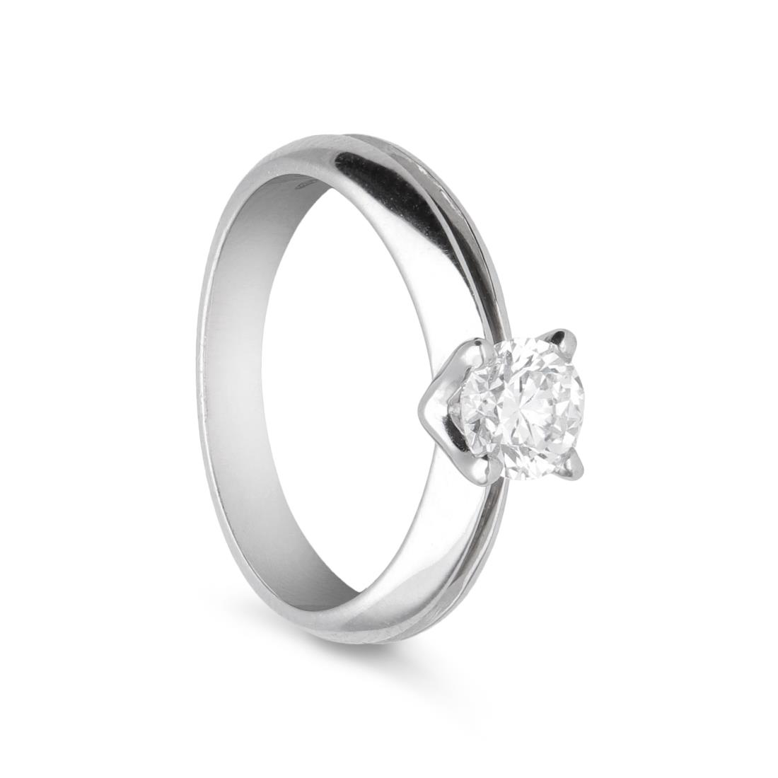 Solitaire ring with diamond ct. 0.72 - ALFIERI & ST. JOHN
