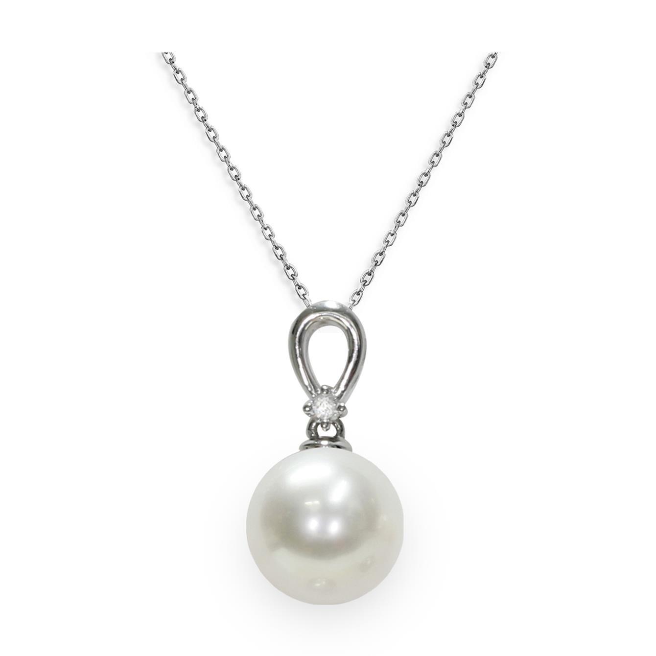 Collana con perla Akoya e diamanti - MAYUMI
