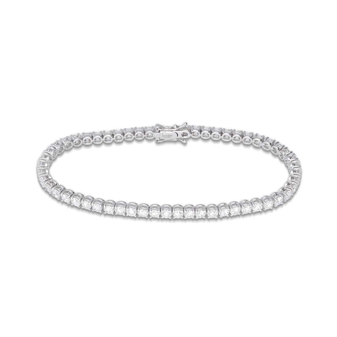 Gold and diamond tennis bracelet ct. 5.13 - ALFIERI & ST. JOHN