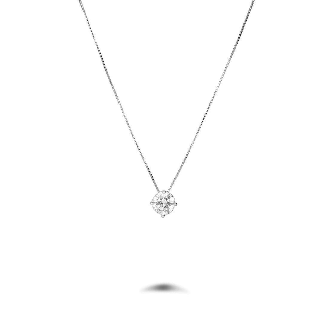 Point light necklace with diamond ct. 0.47 - ALFIERI & ST. JOHN