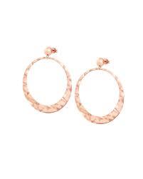 Luna circle pendant earrings in pink silver - NOMINATION