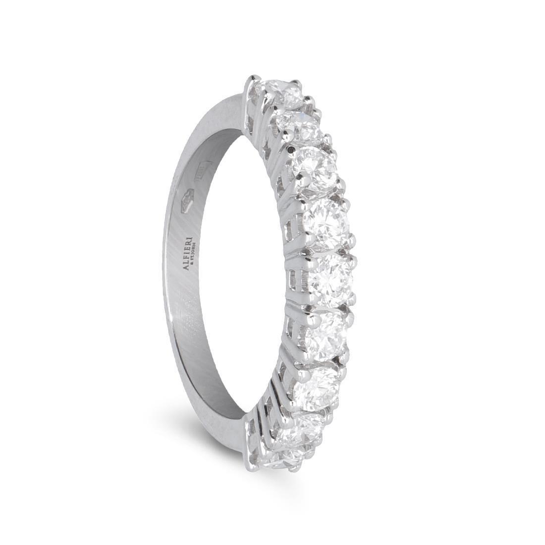 Veretta ring in gold and diamond ct 0.83 - ALFIERI & ST. JOHN