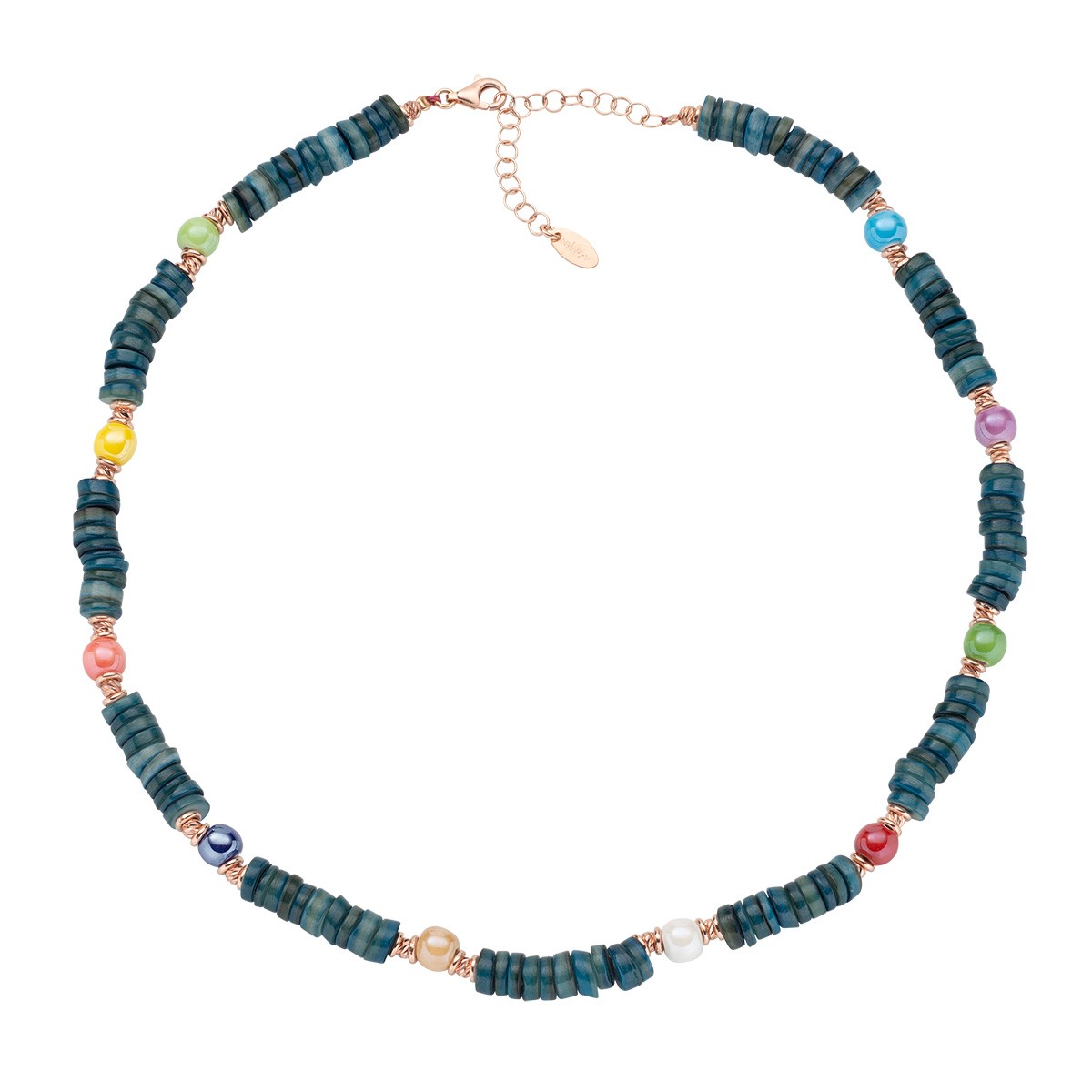 Collana in argento 925 con giada - AMEN