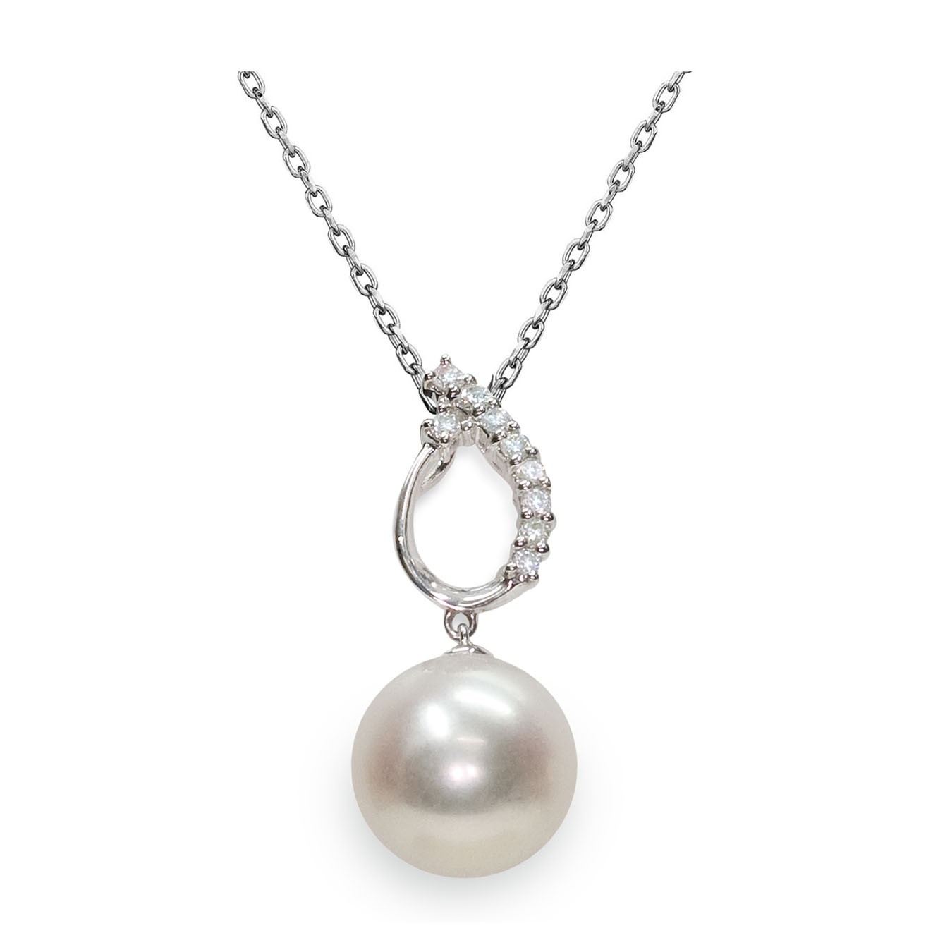 Collana in oro 750 con diamanti e perle - MAYUMI