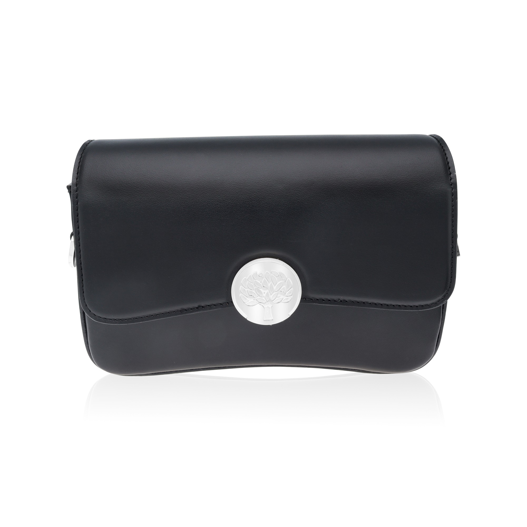 Bolso de Alfieri & St. John en piel aut&eacute;ntica color azul avio. - ALFIERI & ST. JOHN