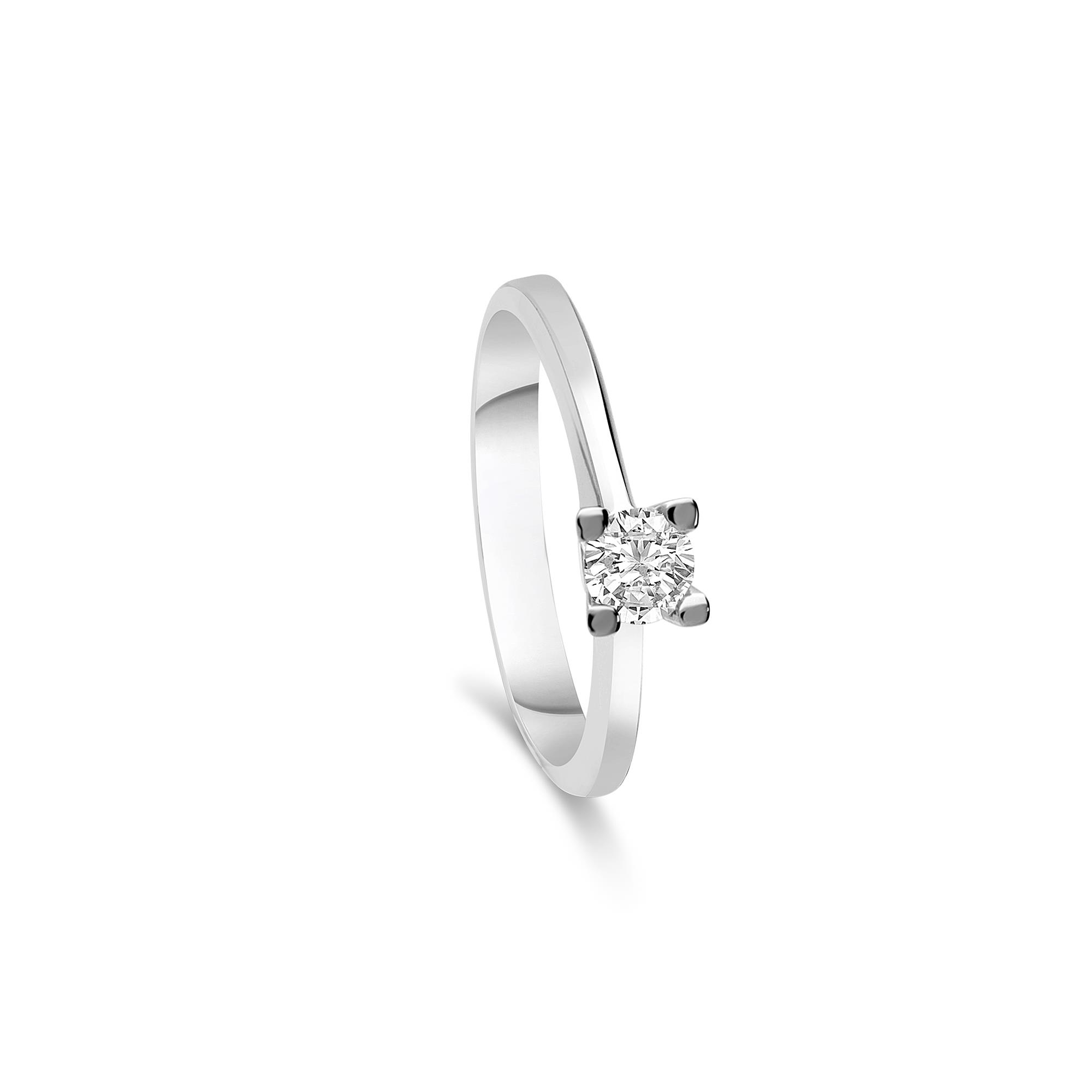 Anello solitario valentino con diamante ct. 0,30 - ALFIERI & ST. JOHN