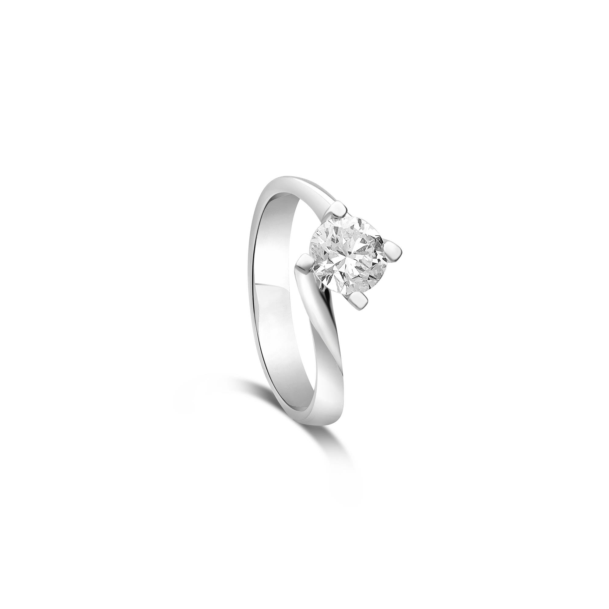 Anello solitario con diamante ct. 0,94 - ALFIERI & ST. JOHN