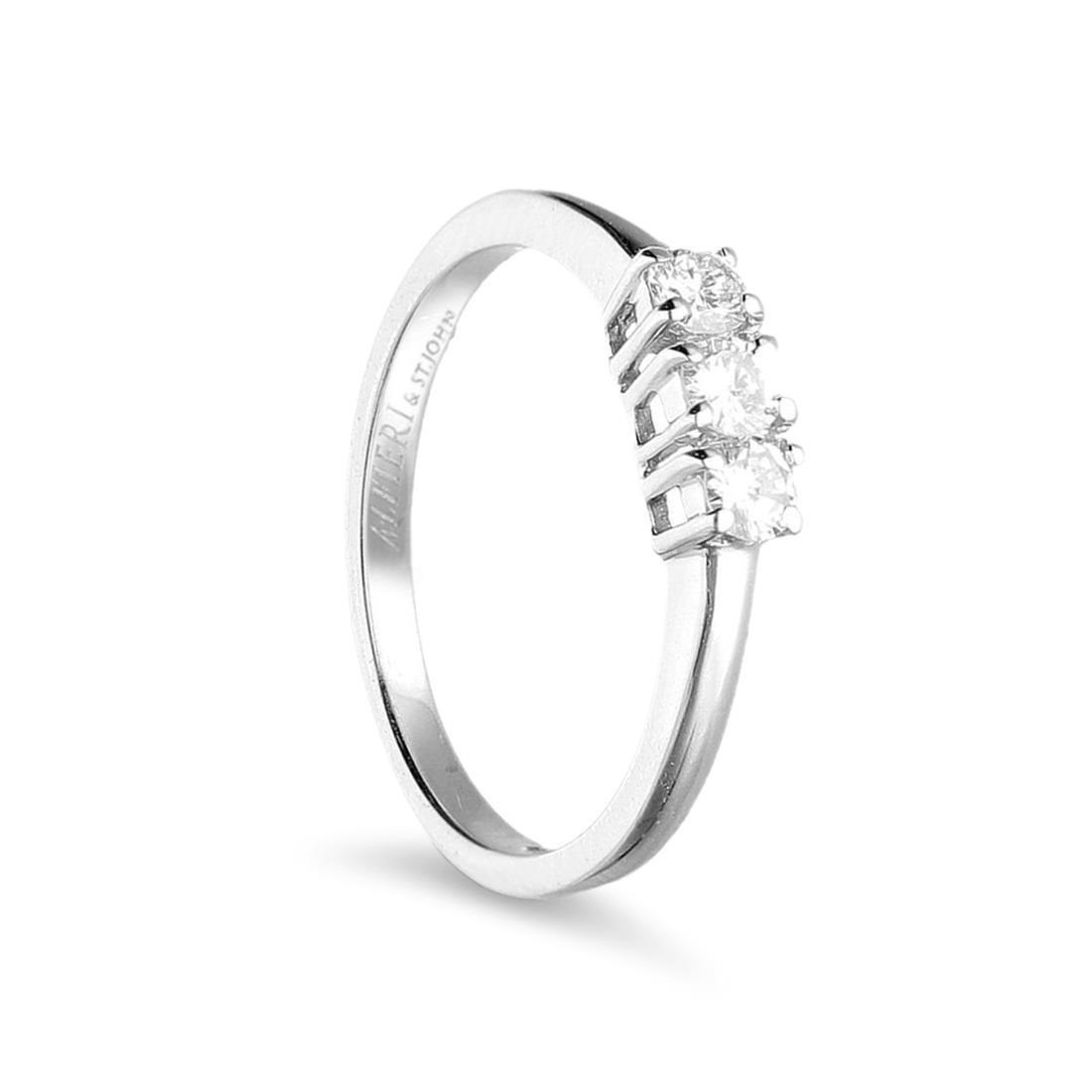 Anello in oro e diamanti ct. 0,30 - ALFIERI & ST. JOHN