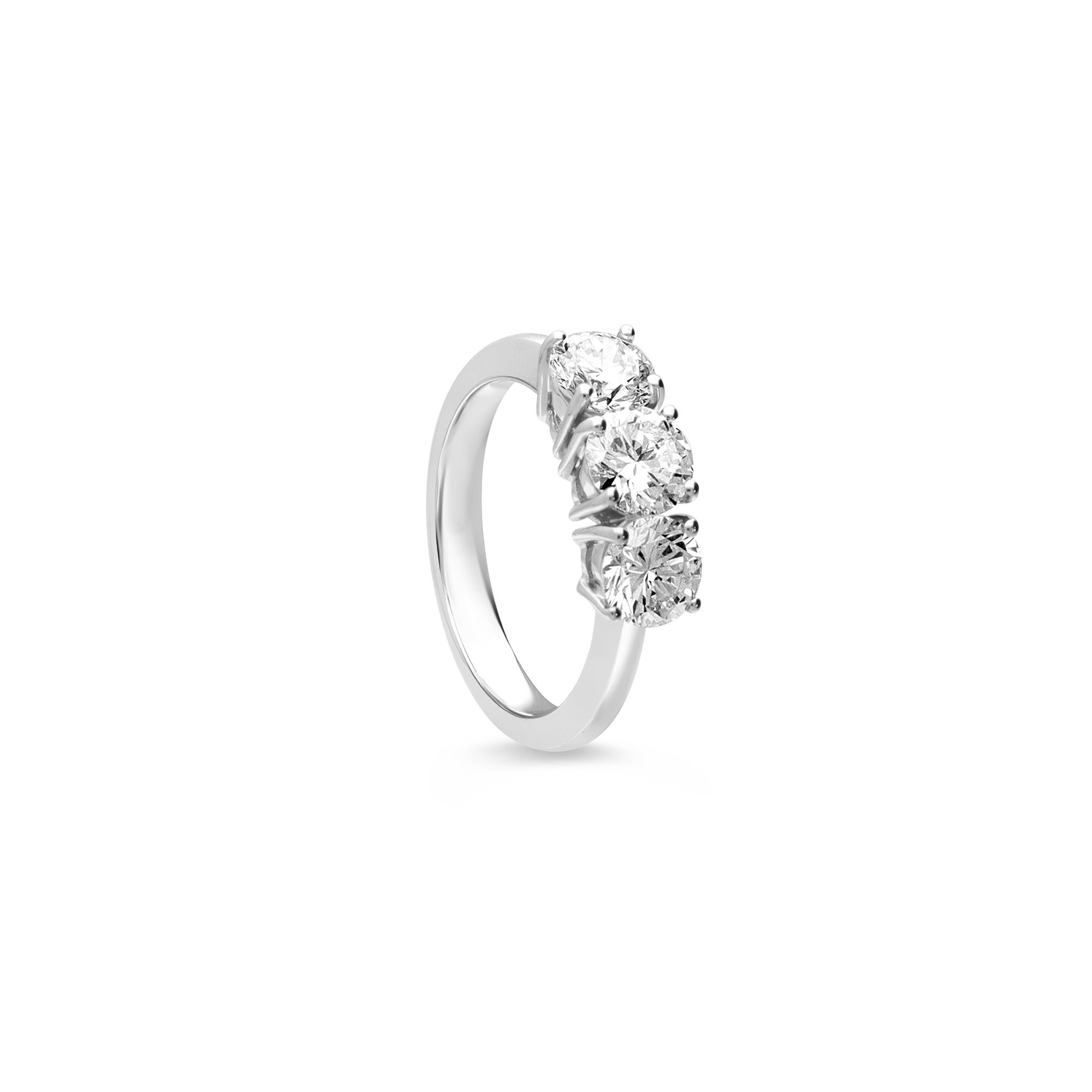 Anello trilogy con diamanti ct.2,11 - ALFIERI & ST. JOHN