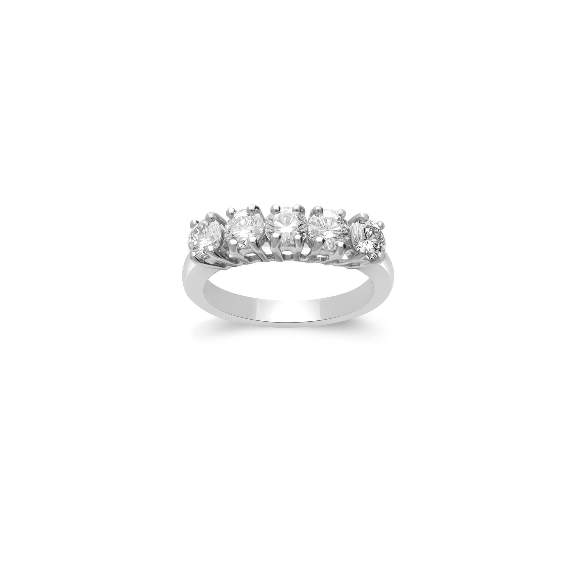 Anillo de eternidad en oro y diamantes ct. 1,36 - ALFIERI & ST. JOHN