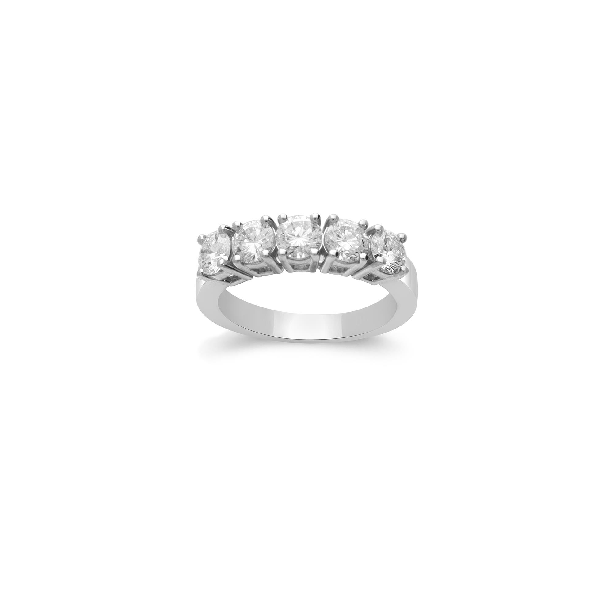 Anello veretta in oro e diamanti ct. 1,59 - ALFIERI & ST. JOHN