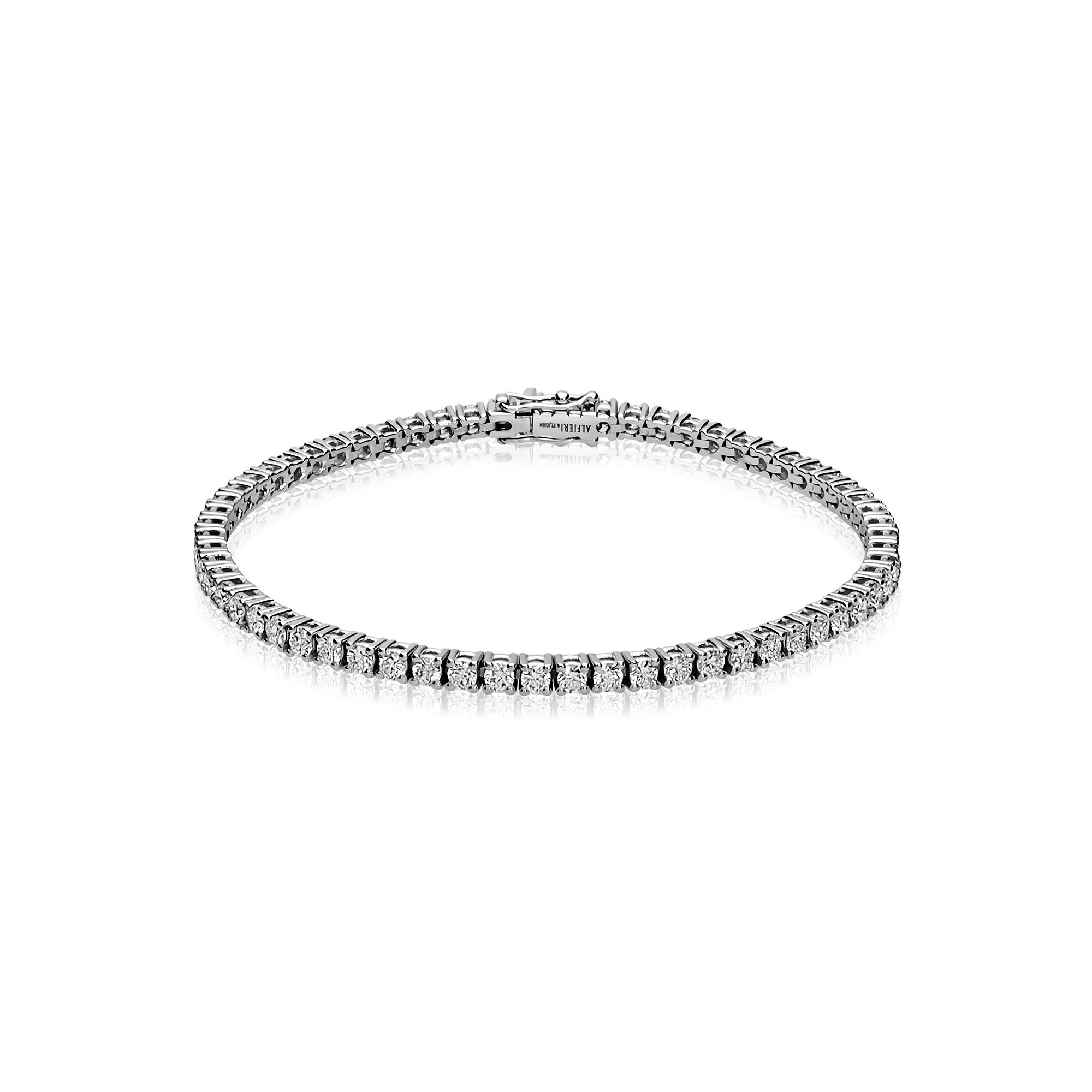 Bracciale tennis in oro e diamanti ct. 3,50 - ALFIERI & ST. JOHN