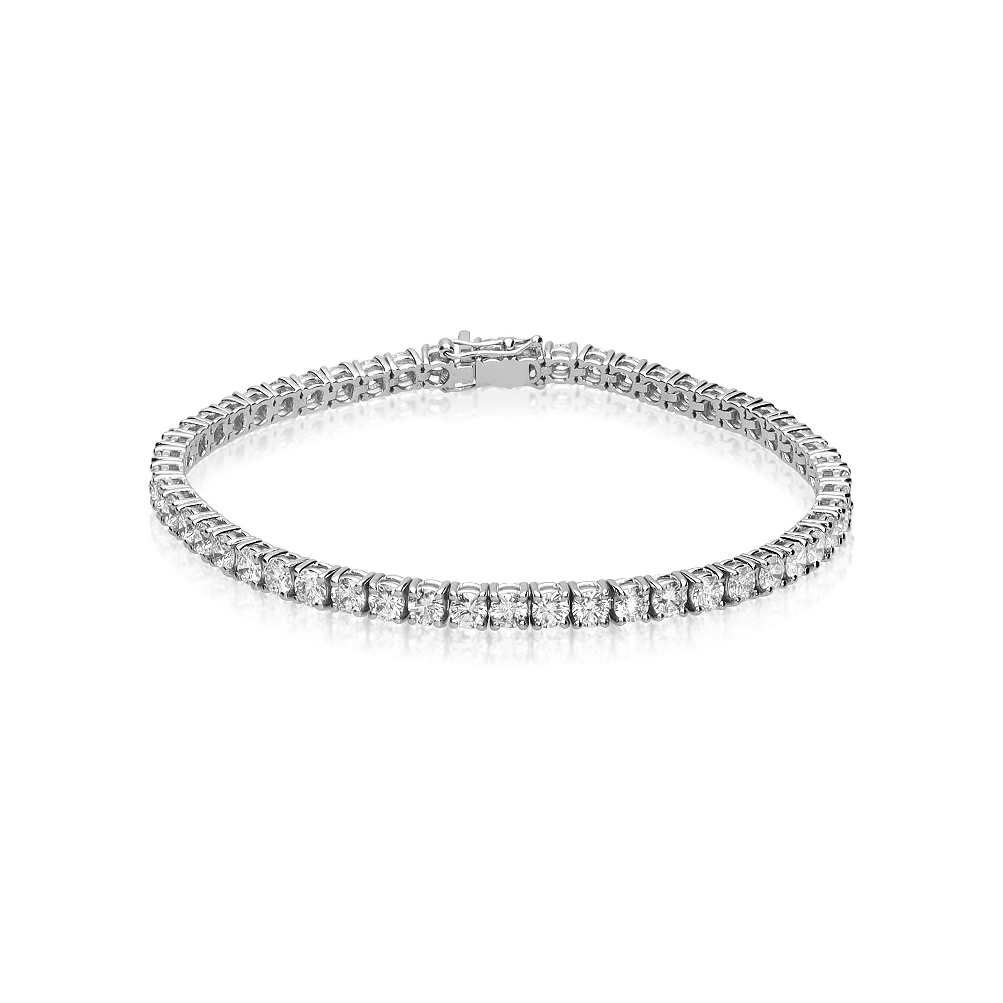 Bracciale tennis in oro e diamanti ct. 7,70 - ALFIERI & ST. JOHN