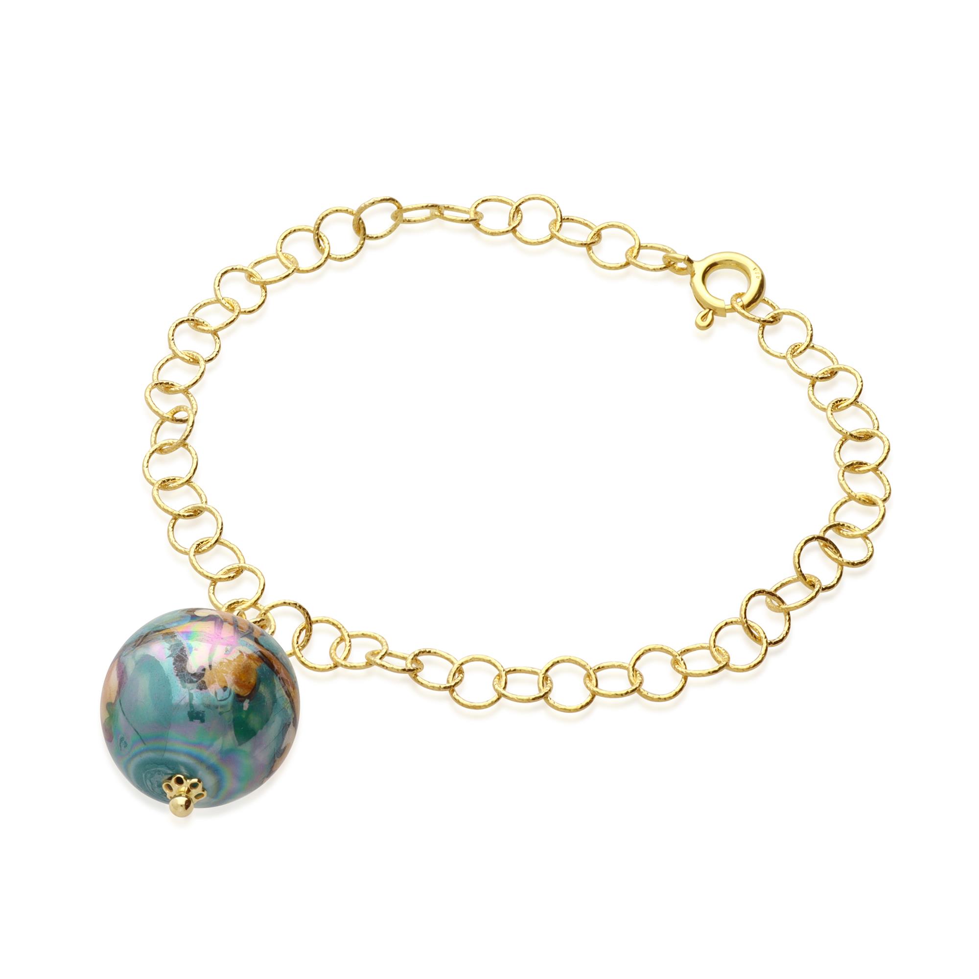 Bracelet in silver and ceramic Perla - LE PERLE DI CALTAGIRONE