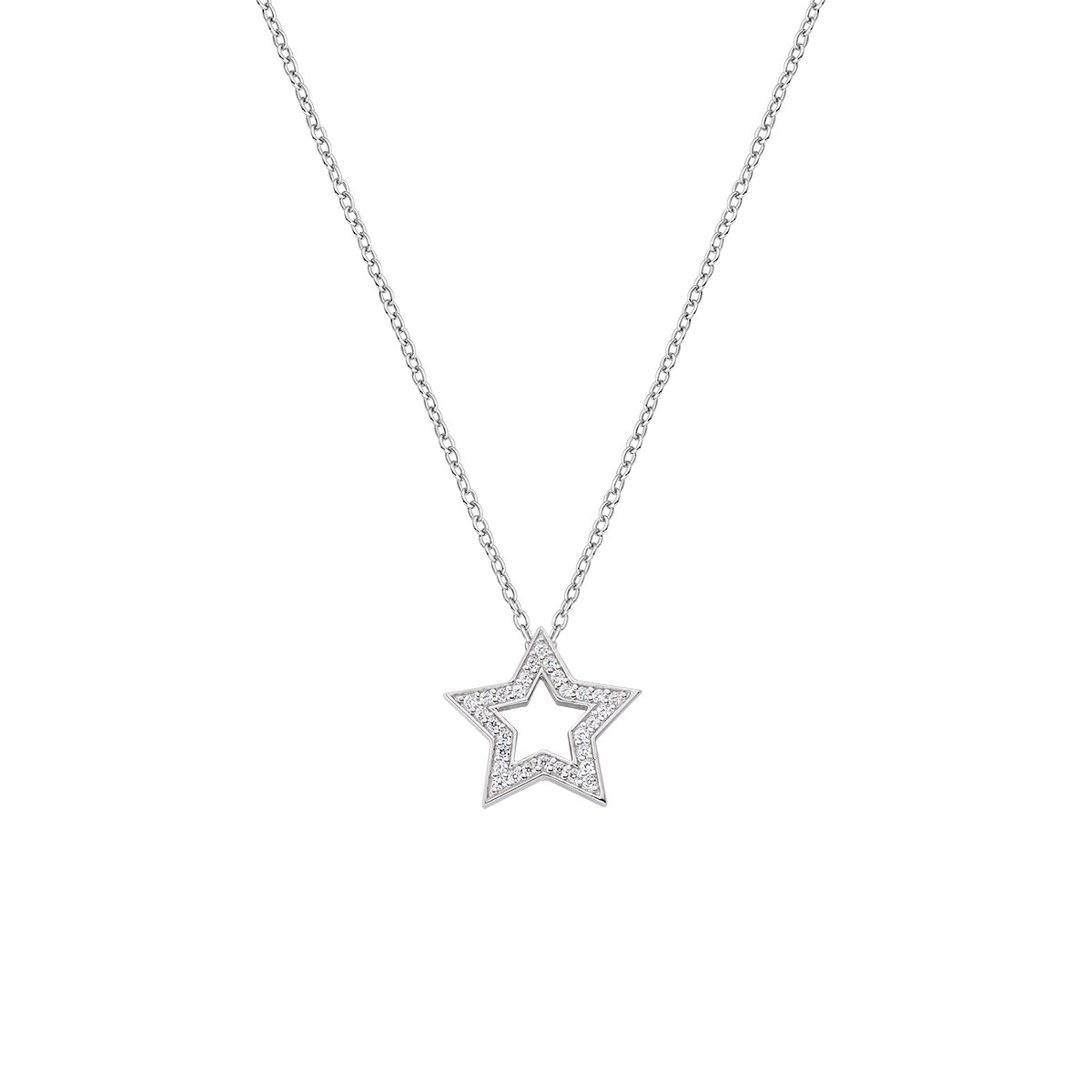 Collana in argento 925 con zirconi - AMEN