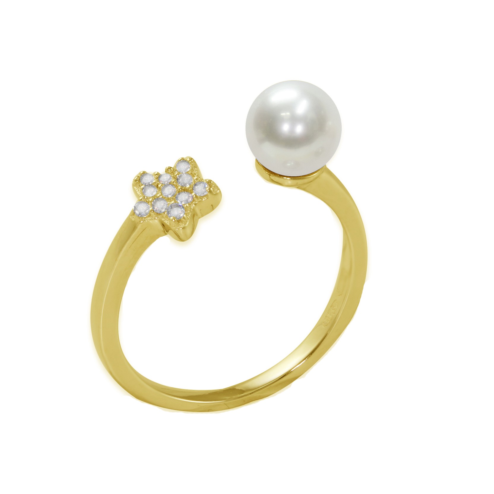 Anello in argento 925 con perle - MAYUMI