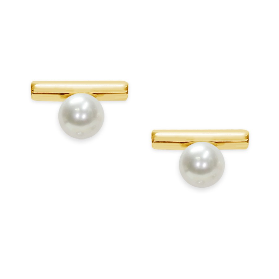 Pendientes en plata 925 con perlas - MAYUMI